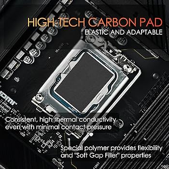 Intel Core CPU 放熱シート 熱伝導率90W/mkのCPU冷却シートを試してみたら以外な結果に